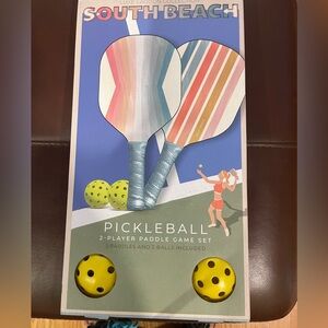 South Beach Luxe Lagoon Pickleball Set - Striped Multicolor